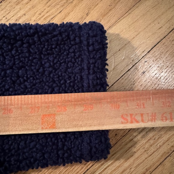 Hurley Men's Colorblock Sherpa Lined Hooded Pullover Jacket Burgundy Navy Size M - Picture 5 of 6